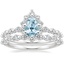 18KW Aquamarine Marseille Halo Diamond Bridal Set (3/4 ct. tw.), smalltop view