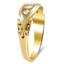 The Arey Ring, smalltop view on a hand