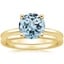 18KY Aquamarine Perfect Fit Bridal Set, smalltop view