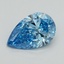 1.51 Ct. Fancy Vivid Blue Pear Lab Grown Diamond