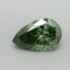 0.42 Ct. Fancy Vivid Pacific Green Pear Lab Grown Diamond