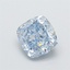 1.08 Ct. Fancy Intense Blue Cushion Lab Grown Diamond