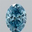 1.90 Ct. Fancy Vivid  Blue Oval Lab Grown Diamond