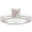 Platinum Vita Diamond Ring with Petite Comfort Fit Wedding Ring