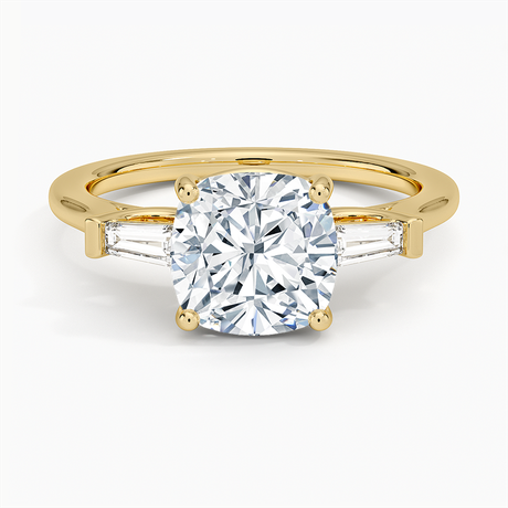 Flush Fit Tapered Baguette Diamond Ring