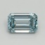 1.54 Ct. Fancy Intense Blue Emerald Lab Grown Diamond