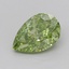 1.03 Ct. Fancy Vivid  Green Pear Lab Grown Diamond