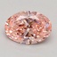 1.60 Ct. Fancy Intense Pink Oval Lab Grown Diamond