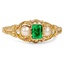 Art Nouveau Emerald Vintage Ring
