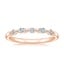 14K Rose Gold Versailles One-Quarter Coverage Diamond Ring (1/5 ct. tw.), smalltop view