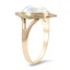 The Grazyna Ring, smalltop view on a hand