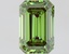 0.91 Ct. Fancy Vivid Green Emerald Lab Grown Diamond