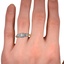 The Bienna Ring, smallzoomed in top view on a hand