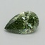 1.16 Ct. Fancy Vivid Green Pear Lab Grown Diamond