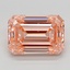 4.29 Ct. Fancy Intense  Pink Emerald Lab Grown Diamond