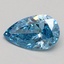 0.55 Ct. Fancy Vivid Blue Pear Lab Grown Diamond