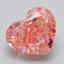 4.04 Ct. Fancy Vivid Pink Heart Lab Grown Diamond