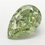 4.02 Ct. Fancy Vivid  Green Pear Lab Grown Diamond