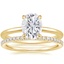 18K Yellow Gold Petite Elodie Ring with Ballad Diamond Ring (1/6 ct. tw.)