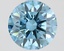 1.56 Ct. Fancy Vivid Blue Round Lab Grown Diamond
