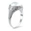 The Gayla Ring, smalltop view on a hand