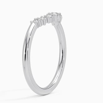 Aria Contoured Lab Diamond Ring (1/6 ct. tw.) in Platinum