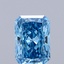 1.40 Ct. Fancy Vivid Blue Radiant Lab Grown Diamond