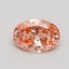 1.03 Ct. Fancy Intense Pink Oval Lab Grown Diamond