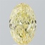 3.01 Ct. Fancy Intense  Yellow Oval Lab Grown Diamond