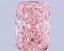 9.08 Ct. Fancy Vivid Pink Radiant Lab Grown Diamond
