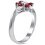 The Rosette Ring, smalltop view on a hand