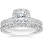 Platinum Sienna Halo Diamond Ring with Sienna Diamond Ring (1/2 ct. tw.)
