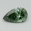 1.52 Ct. Fancy Vivid Pacific Green Pear Lab Grown Diamond