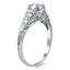 The Maysie Ring, smalltop view on a hand
