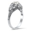 The Dulcie Ring, smalltop view on a hand