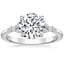 18K White Gold Nadia Diamond Ring, smalltop view
