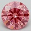 3.07 Ct. Fancy Vivid Pink Round Lab Grown Diamond