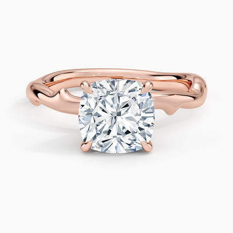 14K Rose Gold Rose Thorn Hidden Accent Diamond Ring (1/4 ct. tw.)