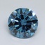 2.50 Ct. Fancy Vivid Malibu Blue Round Lab Grown Diamond