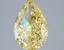 3.08 Ct. Fancy Vivid  Yellow Pear Lab Grown Diamond