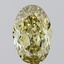 2.00 Ct. Fancy Intense  Yellow Oval Lab Grown Diamond