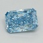 1.50 Ct. Fancy Vivid Blue Radiant Lab Grown Diamond