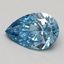 2.51 Ct. Fancy Vivid Blue Pear Lab Grown Diamond