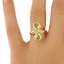 The Soraya Ring, smalltop view on a hand