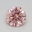 0.56 Ct. Fancy Vivid Pink Round Lab Grown Diamond