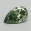 2.09 Ct. Fancy Vivid Green Pear Lab Grown Diamond