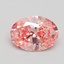 1.51 Ct. Fancy Vivid Pink Oval Lab Grown Diamond