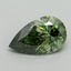 1.66 Ct. Fancy Vivid Green Pear Lab Grown Diamond