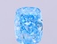 3.51 Ct. Fancy Vivid  Blue Cushion Lab Grown Diamond