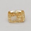 0.58 Ct. Fancy Intense Yellow Cushion Lab Grown Diamond